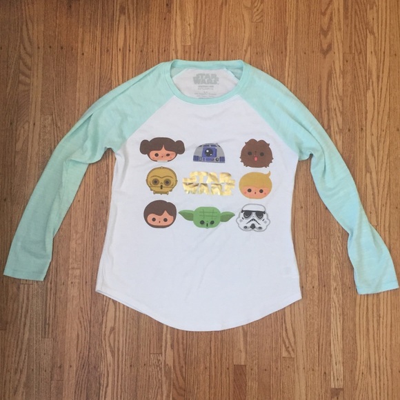 Star Wars Tops - Cute Star Wars long sleeve baseball tee rare